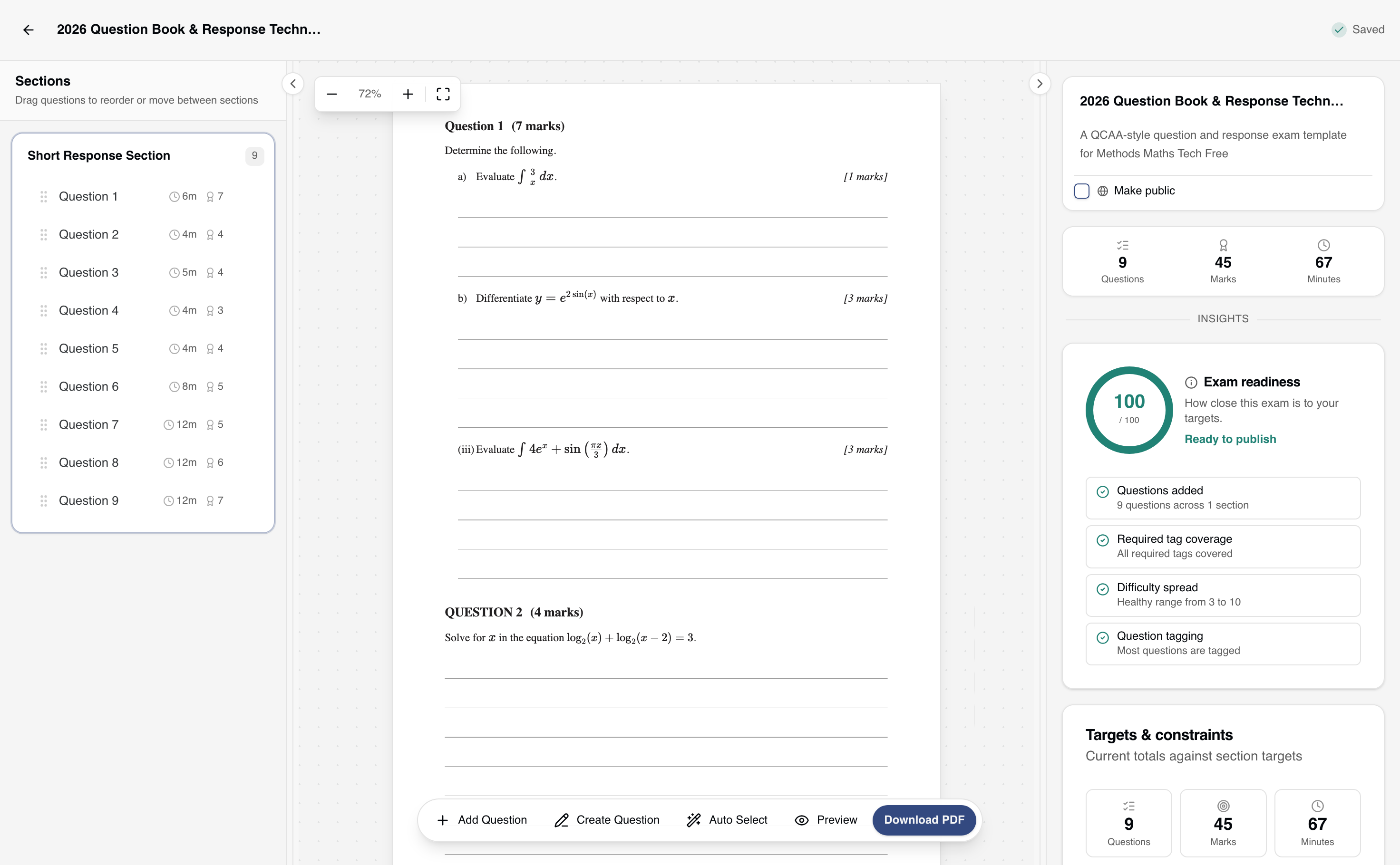 Papersetter platform interface